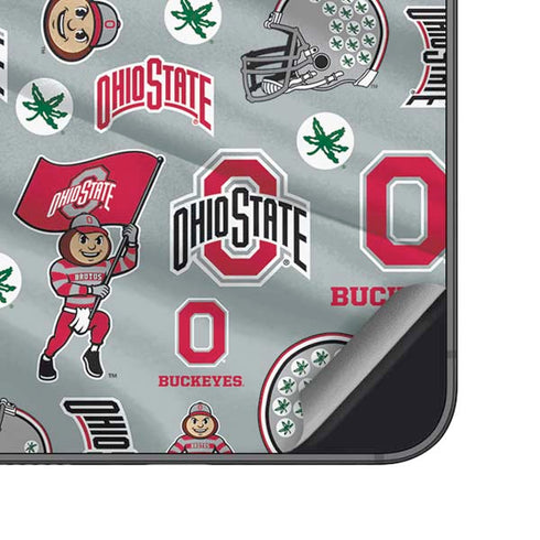 Ohio State University Pattern Galaxy S25 Skin
